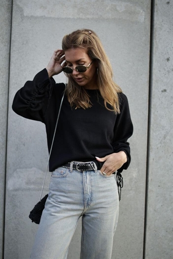 Liha Crew neck knit, Black